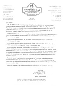 Recycling in Simpsonville KY is coming soon